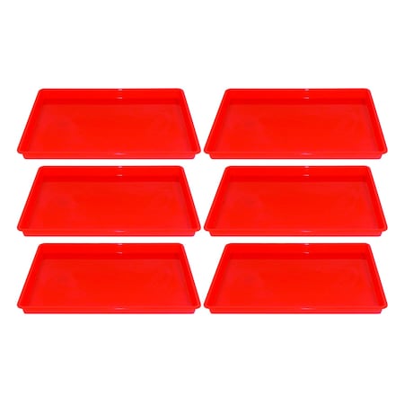 Romanoff Creativitray Finger Paint Tray, Red, PK6 369-02